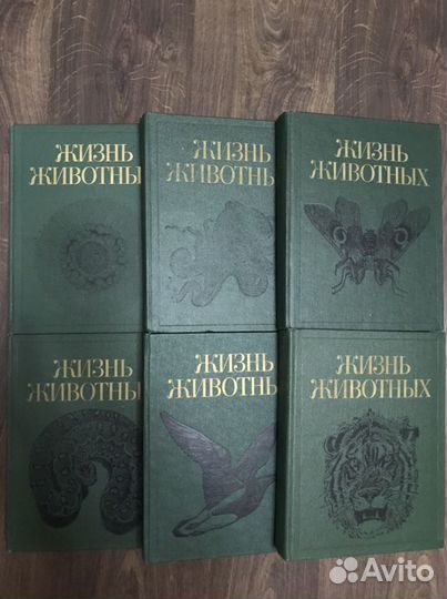 Книга энциклопедия жизнь животных в 6 томах