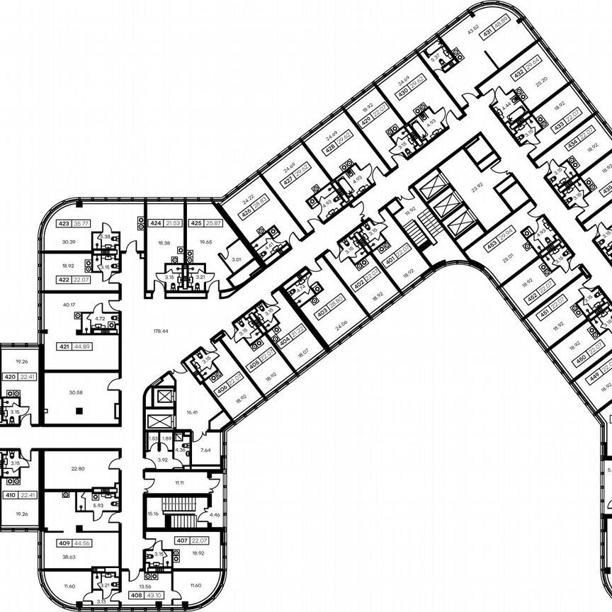 Апартаменты-студия, 22,5 м², 4/15 эт.