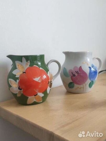 Сливочник молочник Дулево винтаж ручная роспись