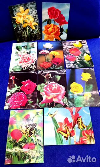 Объемные открытки 50х 60х г Перламутровые