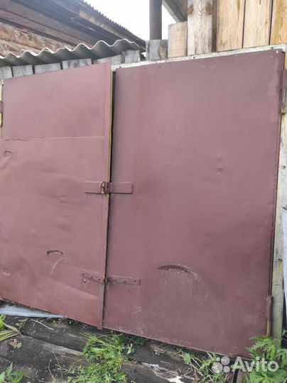 Ворота гаражные металлические бу