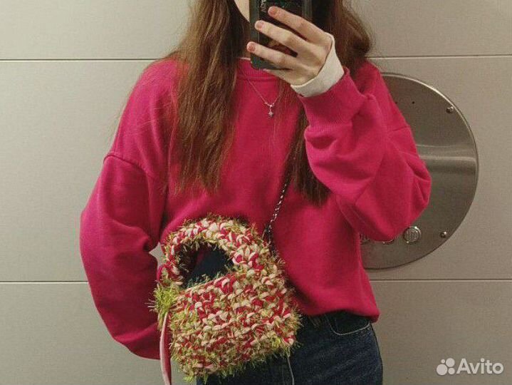 Вязанная сумка женская