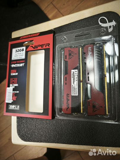 Оперативная память ddr4 32gb 2666 patriot viper