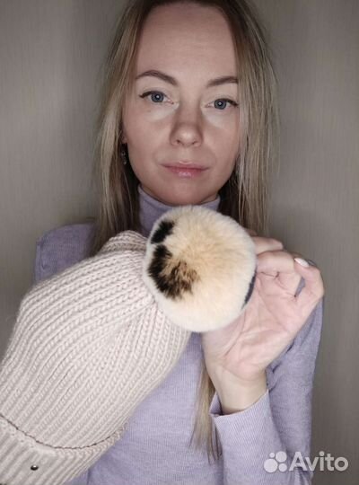 Шапка с помпоном