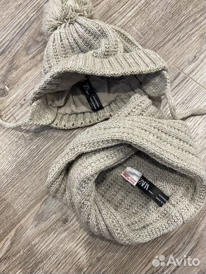 Комлект шапка и снуд детские