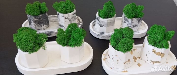 Гипсовое кашпо