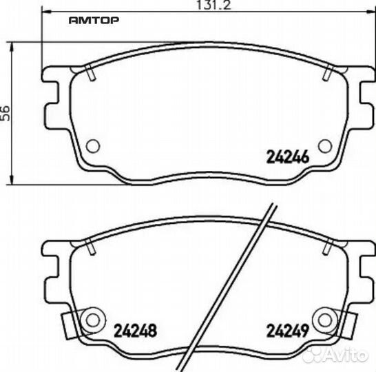 Nisshinbo NP5013 Колодки тормозные дисковые перед