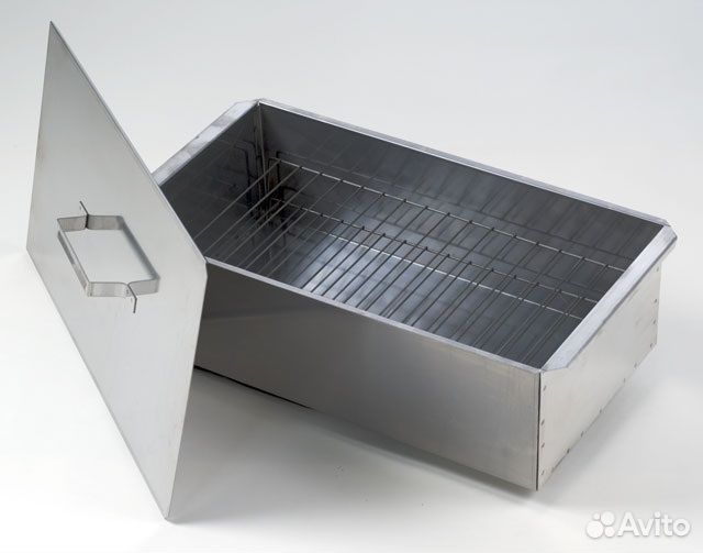Коптильня 2-х.ярусная большая 500х270х175 (сталь 0