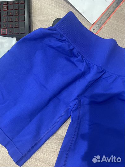 Синие шорты женские