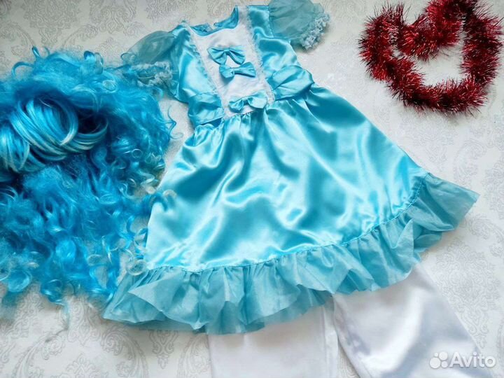 Карнавальный костюм для девочки Мальвина рост 116