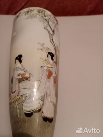 Кашпо ваза букет цветы Япония фарфор