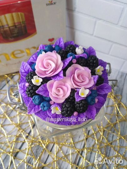 Баночки с декором из полимерной глины