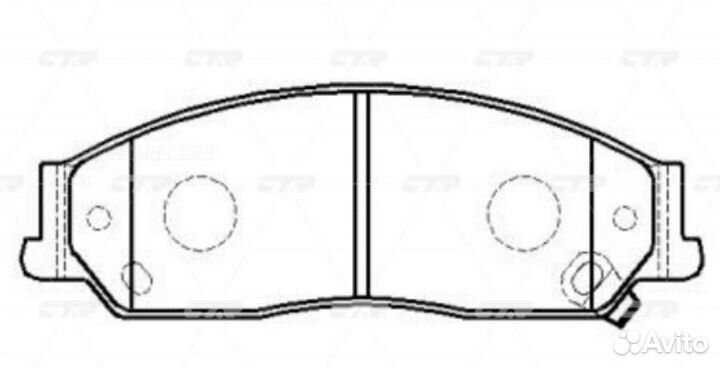 CTR GK1024 / CKT-10 Колодки тормозные дисковые пер