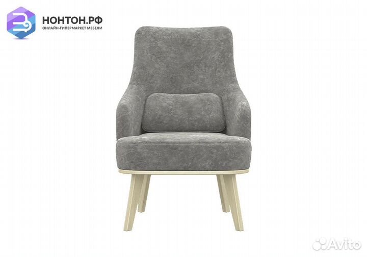 Кресло с высокой спинкой Комфорт-5 серое