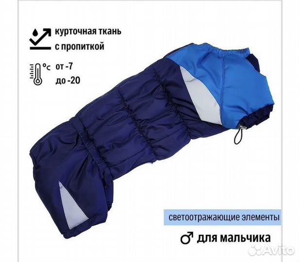 Комбинезон для собаки такса