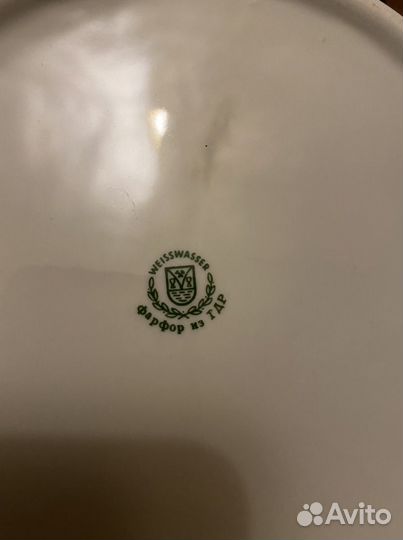 Набор посуды weisswasser фарфор из гдр