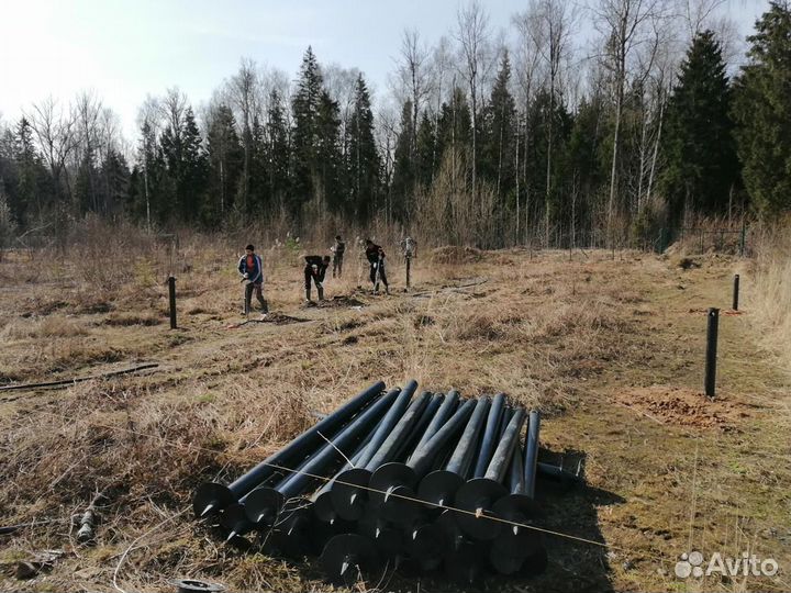 Винтовые сваи под ключ