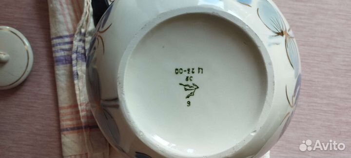 Чайник заварочный СССР Большой 3л Городецкий фарфо