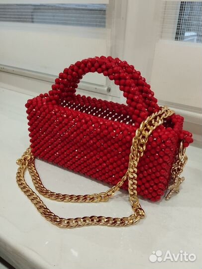 Сумка из бусин ручной работы