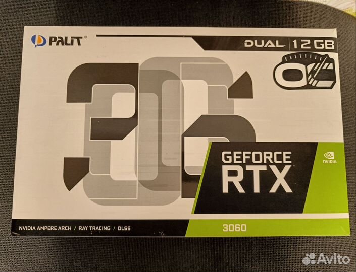 Видеокарта Palit dual Rtx 3060 12gb