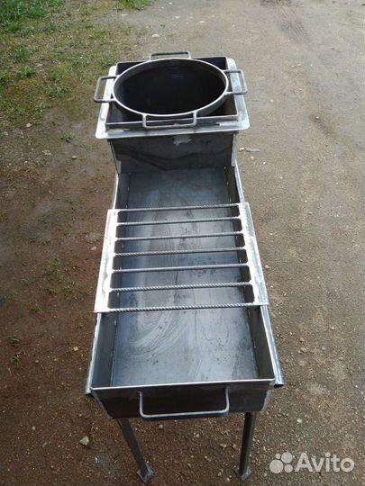 Мангал с под казанником