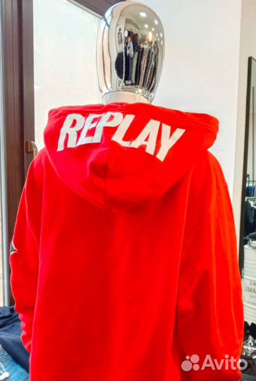 Толстовка Replay 50-52 размер хлопок унисекс