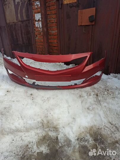 Бампер передний на hyundai Solaris 2 (2011-2017)