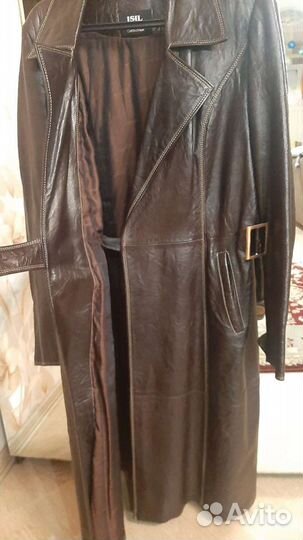 Кожаное пальто