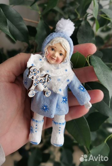 Ватные елочные игрушки