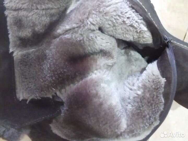 Сапоги зимние 36 замшевые
