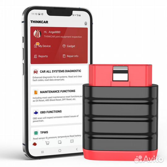 Thinkdiag Mini безлимит+удлинитель OBD2 Launch