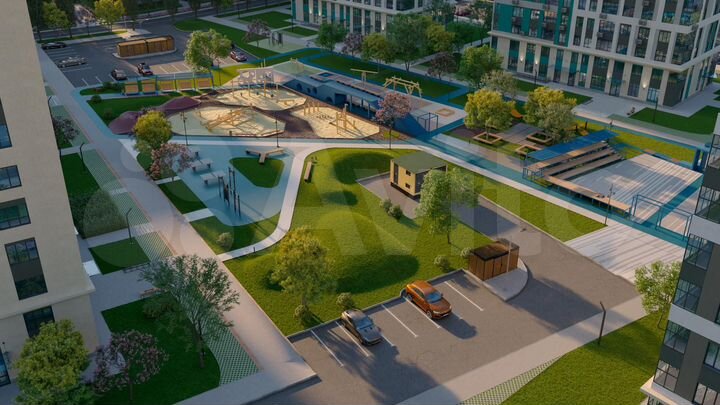 2-к. квартира, 55,4 м², 19/22 эт.