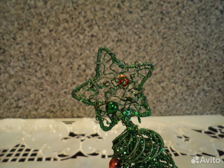 Ёлка мини из проволоки праздничная