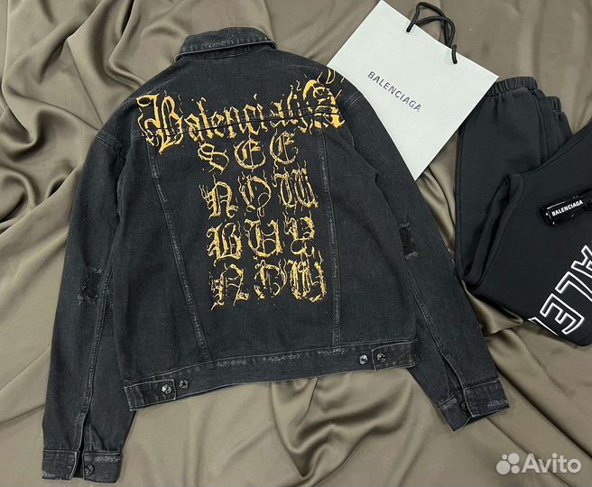 Джинсовая куртка balenciaga unisex
