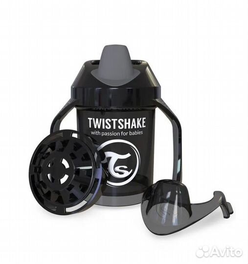 Поильник Twistshake Mini Cup 230 мл. Чёрный