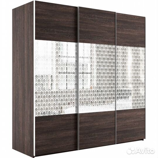 Шкаф-купе Эста 3-х дверный Комби (6 лдсп / 6 Стеко