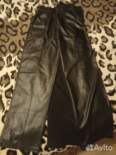 Пакет джинс - труб + брюки - экокожа