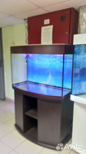 Аквариум 200 свет биофильтр фон подставка