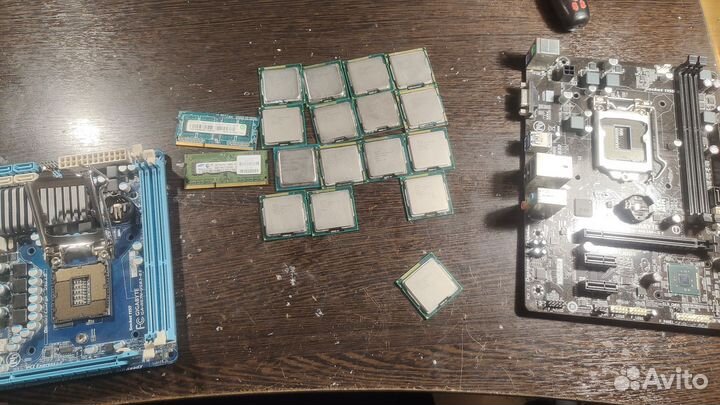 Процессоры 1155, озу и 2 платы