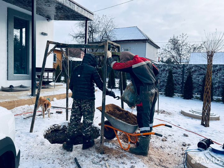 Углубление колодца Чистка колодца Ремонт колодца