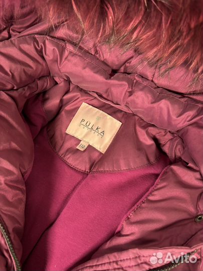 Пуховик для девочки 110 полиэстер-пух-перо