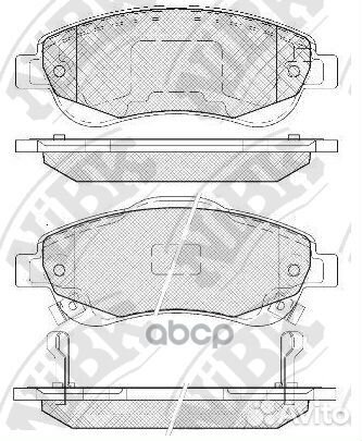Колодки тормозные дисковые перед PN8808 NiBK