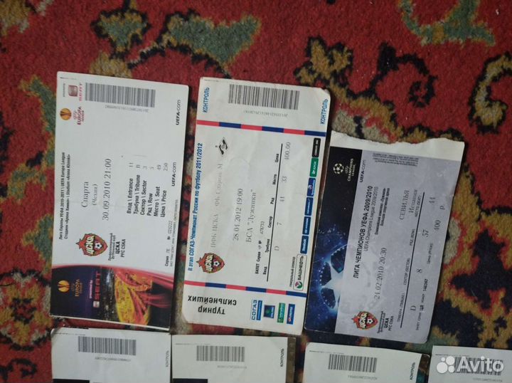 Билеты на футбол 2010-2016