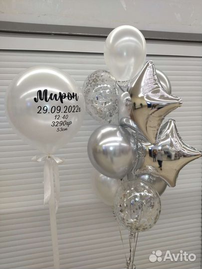 Шарики на выписку мальчика малыша