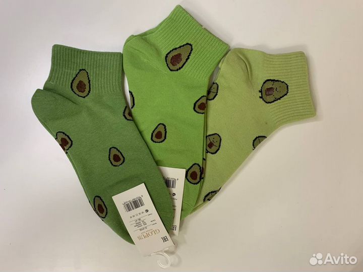 Носки с авокадо (36-41) (цветные)
