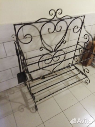 Стеллаж кованный,дровяница
