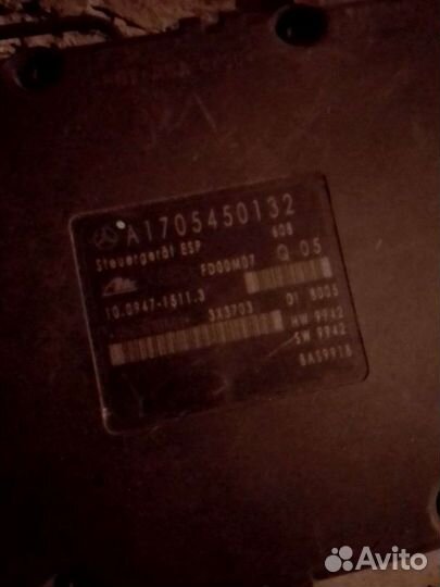 Блок абс mercedes w208