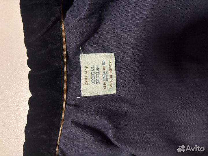 Пиджак zara детский 92см