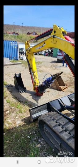 Услуги миниэкскаватора с ямобуром