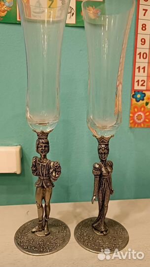 Бокалы Matticelli, из стекла и олова